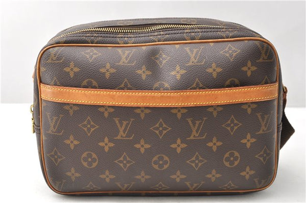 Authentic Louis Vuitton Monogram Reporter PM Shoulder Cross Bag M45254 LV 3316F