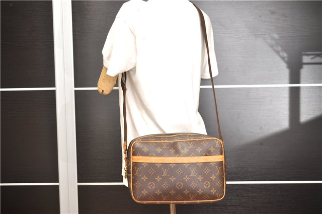 Authentic Louis Vuitton Monogram Reporter PM Shoulder Cross Bag M45254 LV 3316F