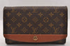 Authentic Louis Vuitton Monogram Bordeaux M51798 2Way Shoulder Clutch Bag 3316I