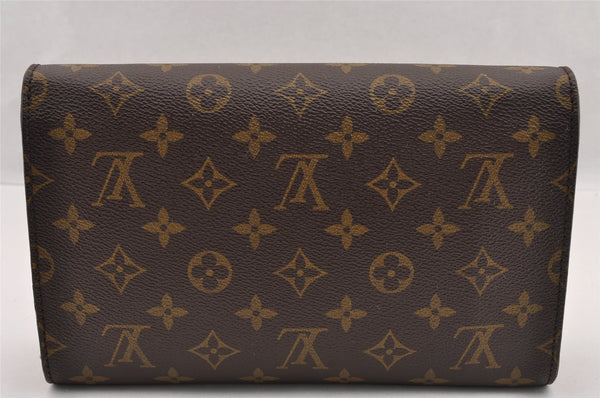 Authentic Louis Vuitton Monogram Bordeaux M51798 2Way Shoulder Clutch Bag 3316I