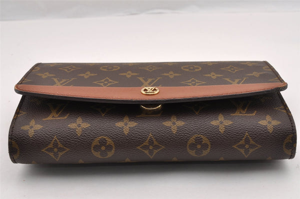 Authentic Louis Vuitton Monogram Bordeaux M51798 2Way Shoulder Clutch Bag 3316I