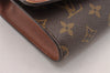 Authentic Louis Vuitton Monogram Bordeaux M51798 2Way Shoulder Clutch Bag 3316I