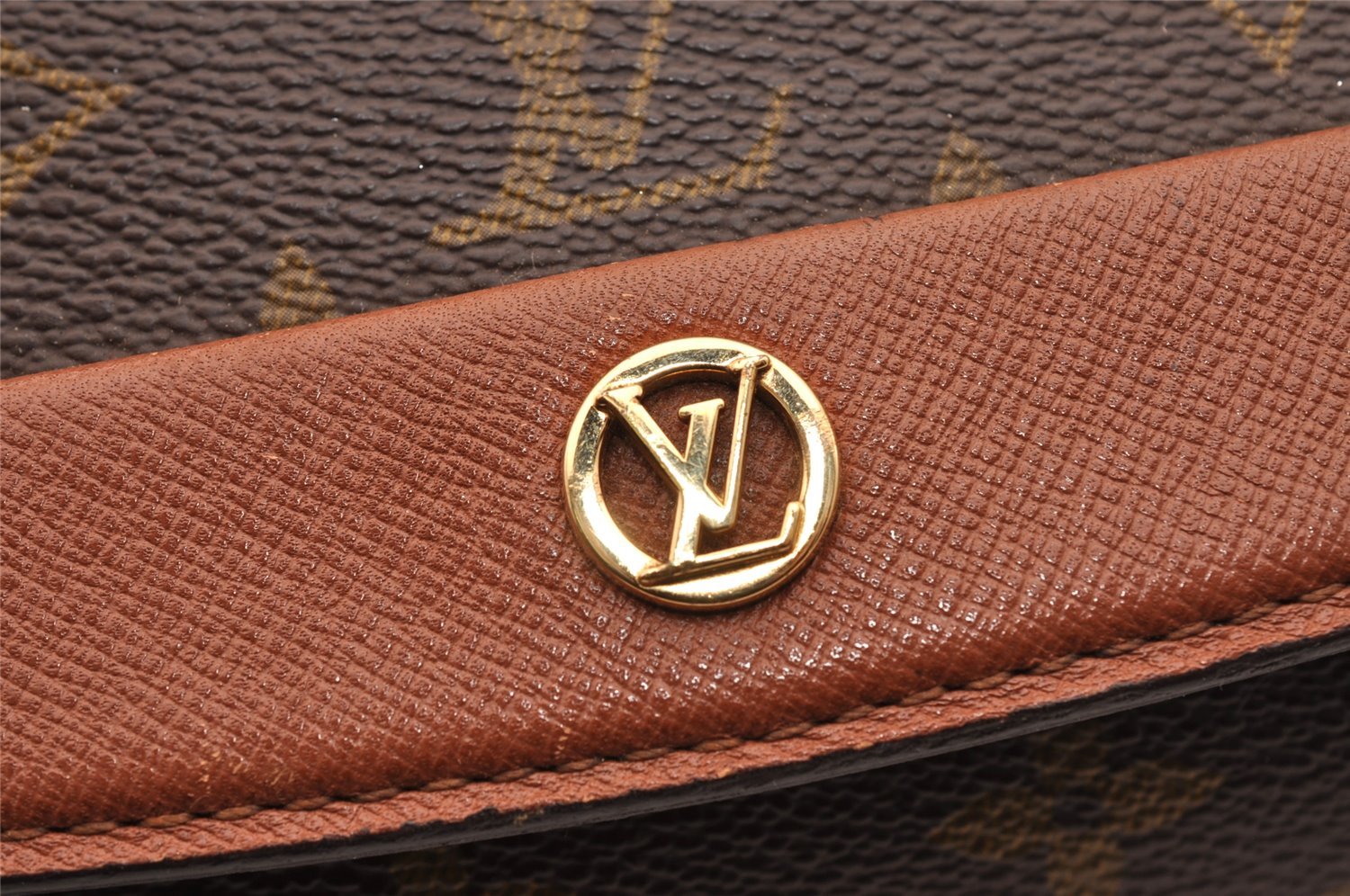 Authentic Louis Vuitton Monogram Bordeaux M51798 2Way Shoulder Clutch Bag 3316I