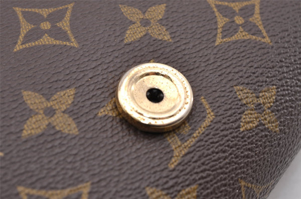 Authentic Louis Vuitton Monogram Bordeaux M51798 2Way Shoulder Clutch Bag 3316I