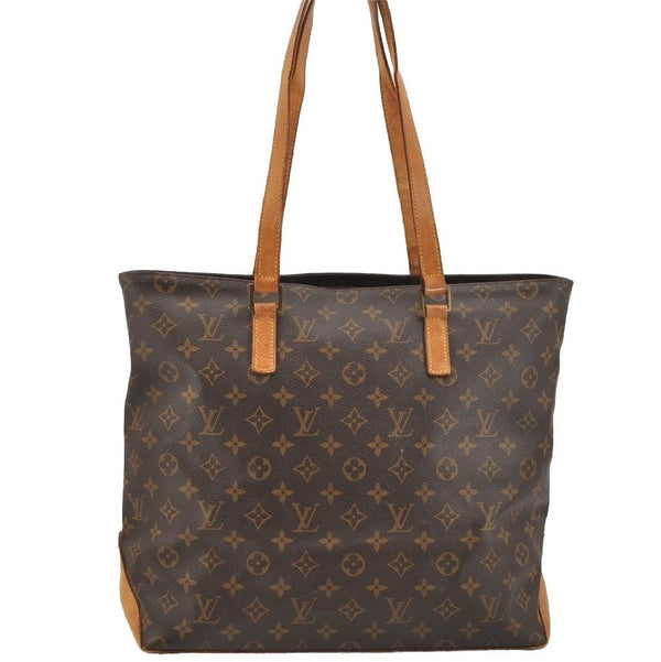 Authentic Louis Vuitton Monogram Cabas Mezzo Shoulder Tote Bag M51151 Junk 3317I
