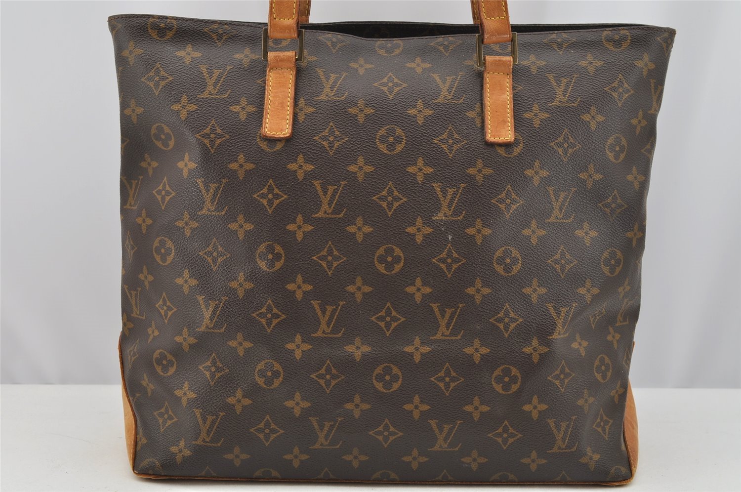 Authentic Louis Vuitton Monogram Cabas Mezzo Shoulder Tote Bag M51151 Junk 3317I