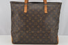 Authentic Louis Vuitton Monogram Cabas Mezzo Shoulder Tote Bag M51151 Junk 3317I