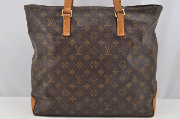 Authentic Louis Vuitton Monogram Cabas Mezzo Shoulder Tote Bag M51151 Junk 3317I