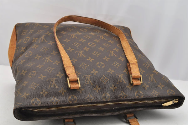 Authentic Louis Vuitton Monogram Cabas Mezzo Shoulder Tote Bag M51151 Junk 3317I