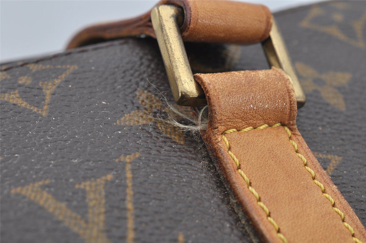 Authentic Louis Vuitton Monogram Cabas Mezzo Shoulder Tote Bag M51151 Junk 3317I