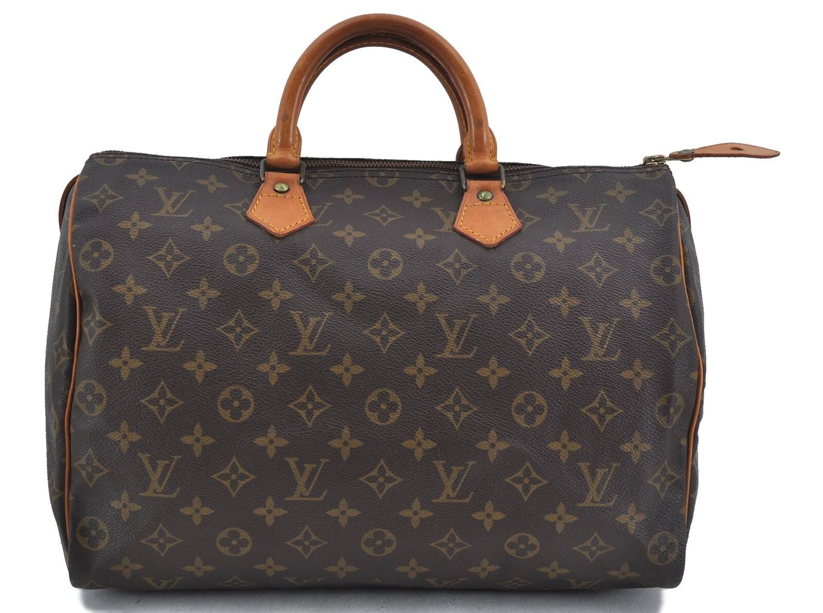 Authentic LOUIS VUITTON Monogram Speedy 35 Hand Bag M41524 LV 3318B