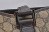 Authentic GUCCI Vintage Shoulder Tote Bag GG PVC Leather 114288 Brown 3318I