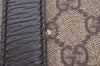 Authentic GUCCI Vintage Shoulder Tote Bag GG PVC Leather 114288 Brown 3318I