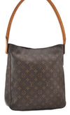 Authentic Louis Vuitton Monogram Looping GM Shoulder Bag M51145 LV 3319F
