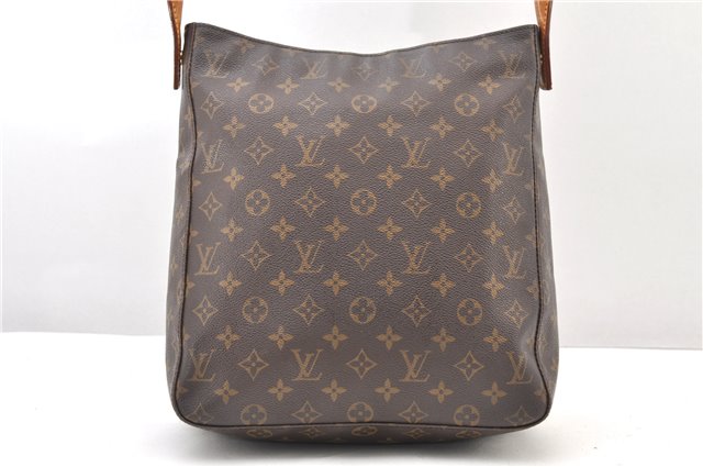 Authentic Louis Vuitton Monogram Looping GM Shoulder Bag M51145 LV 3319F