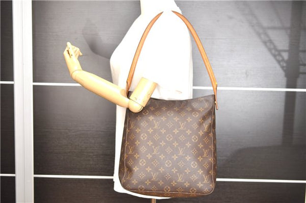 Authentic Louis Vuitton Monogram Looping GM Shoulder Bag M51145 LV 3319F