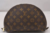 Auth Louis Vuitton Monogram Trousse Demi Ronde 23 Pouch M47520 LV Junk 3320I
