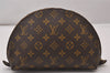Auth Louis Vuitton Monogram Trousse Demi Ronde 23 Pouch M47520 LV Junk 3320I