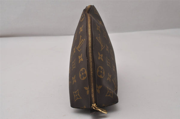 Auth Louis Vuitton Monogram Trousse Demi Ronde 23 Pouch M47520 LV Junk 3320I