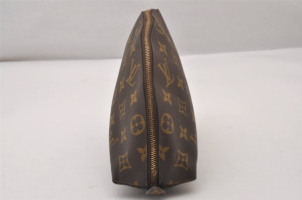 Auth Louis Vuitton Monogram Trousse Demi Ronde 23 Pouch M47520 LV Junk 3320I