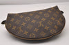 Auth Louis Vuitton Monogram Trousse Demi Ronde 23 Pouch M47520 LV Junk 3320I