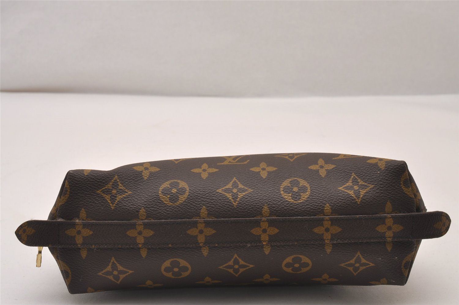Auth Louis Vuitton Monogram Trousse Demi Ronde 23 Pouch M47520 LV Junk 3320I