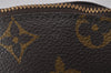 Auth Louis Vuitton Monogram Trousse Demi Ronde 23 Pouch M47520 LV Junk 3320I