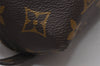Auth Louis Vuitton Monogram Trousse Demi Ronde 23 Pouch M47520 LV Junk 3320I