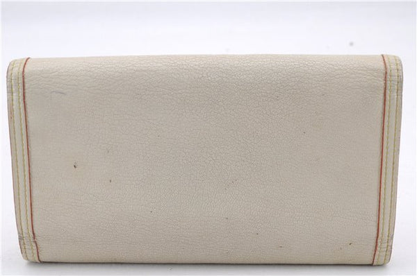 Auth Louis Vuitton Suhali Porte Tresor International Wallet M91839 White 3323D