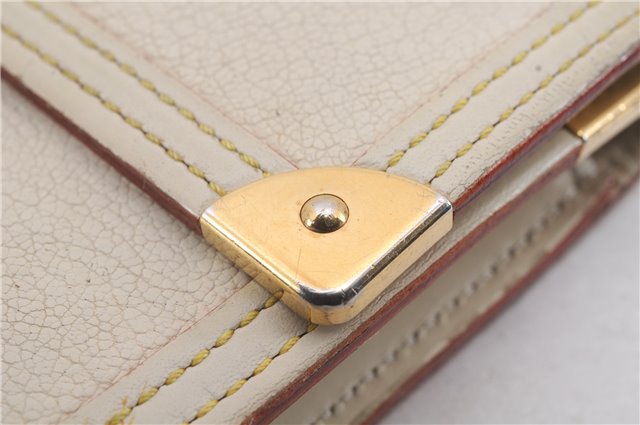 Auth Louis Vuitton Suhali Porte Tresor International Wallet M91839 White 3323D