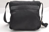 Authentic PRADA Nylon Tessuto Leather Shoulder Cross Body Bag Purse Black 3324I
