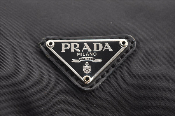Authentic PRADA Nylon Tessuto Leather Shoulder Cross Body Bag Purse Black 3324I