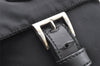 Authentic PRADA Nylon Tessuto Leather Shoulder Cross Body Bag Purse Black 3324I