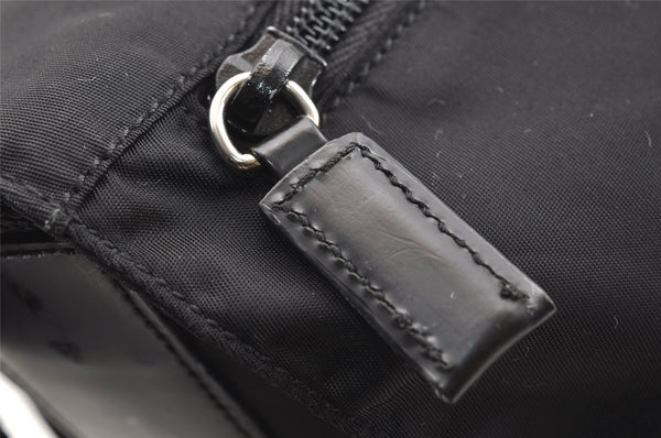 Authentic PRADA Nylon Tessuto Leather Shoulder Cross Body Bag Purse Black 3324I