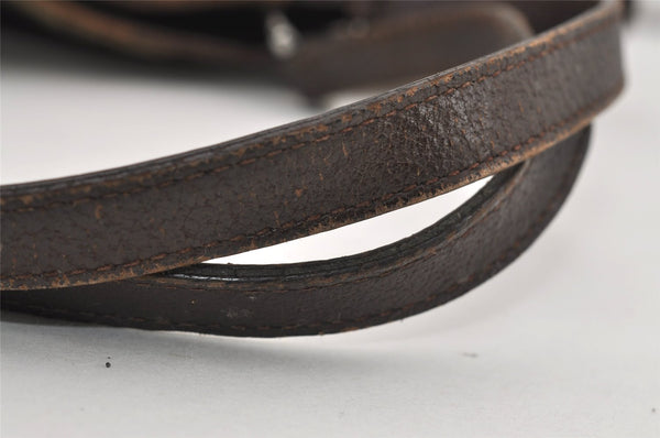 Authentic GUCCI Eclipse Shoulder Tote Bag GG Canvas Leather 120836 Brown 3325I