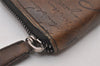 Authentic BERLUTI Vintage Itauba Scrit Leather Long Wallet Purse Brown 3326I