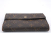 Authentic Louis Vuitton Monogram Porte Tresor Etui Papier Wallet M61202 LV 3327D