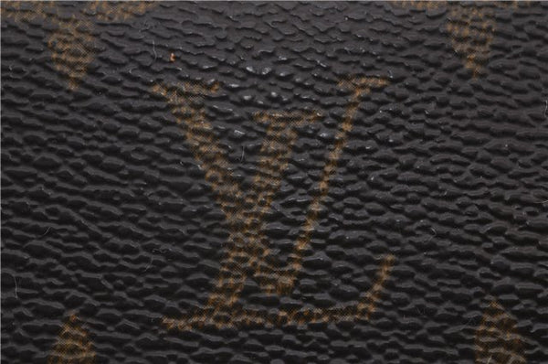 Authentic Louis Vuitton Monogram Porte Tresor Etui Papier Wallet M61202 LV 3327D