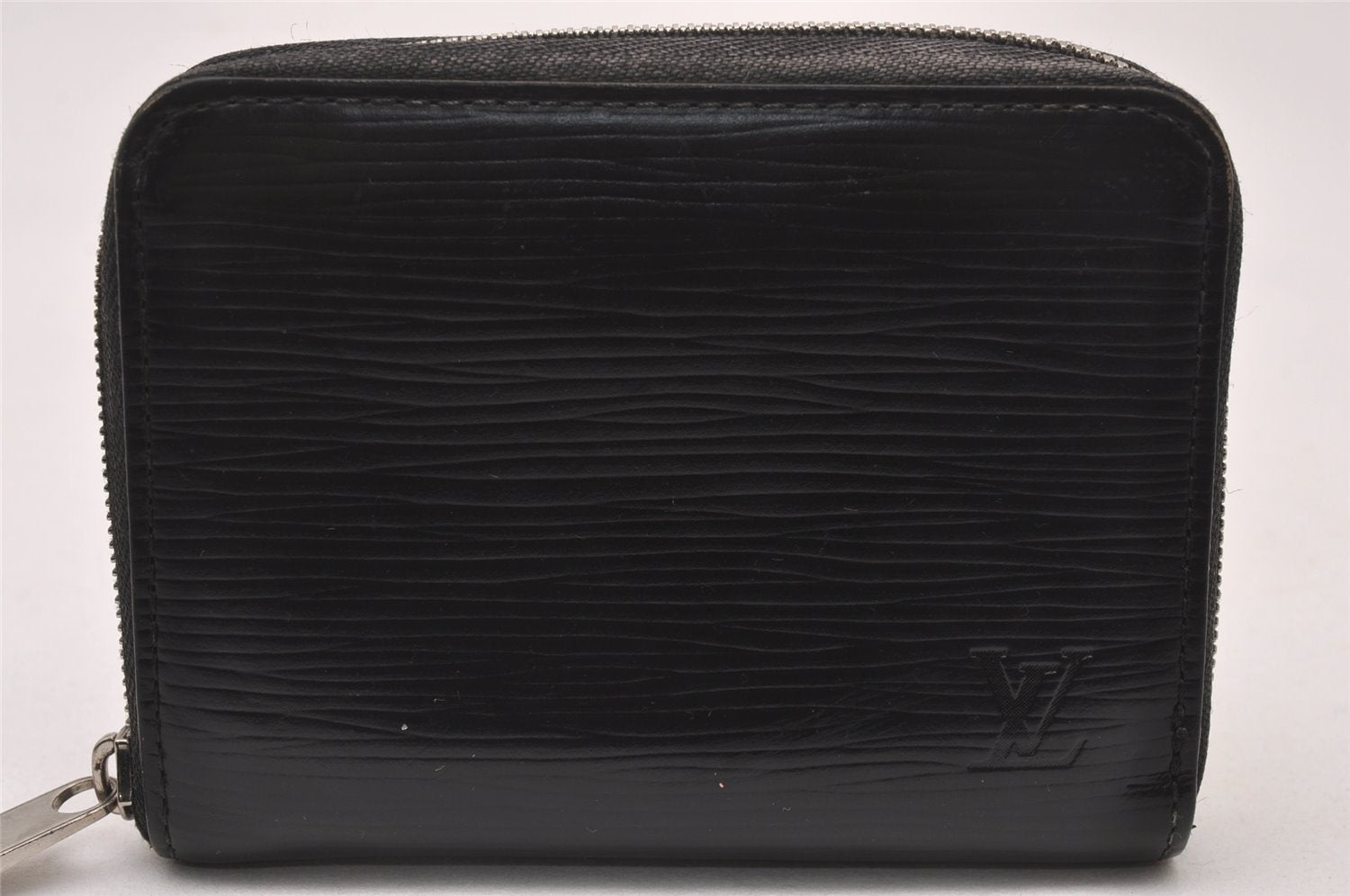 Authentic Louis Vuitton Epi Zippy Coin Purse Case Black M61206 LV 3327I