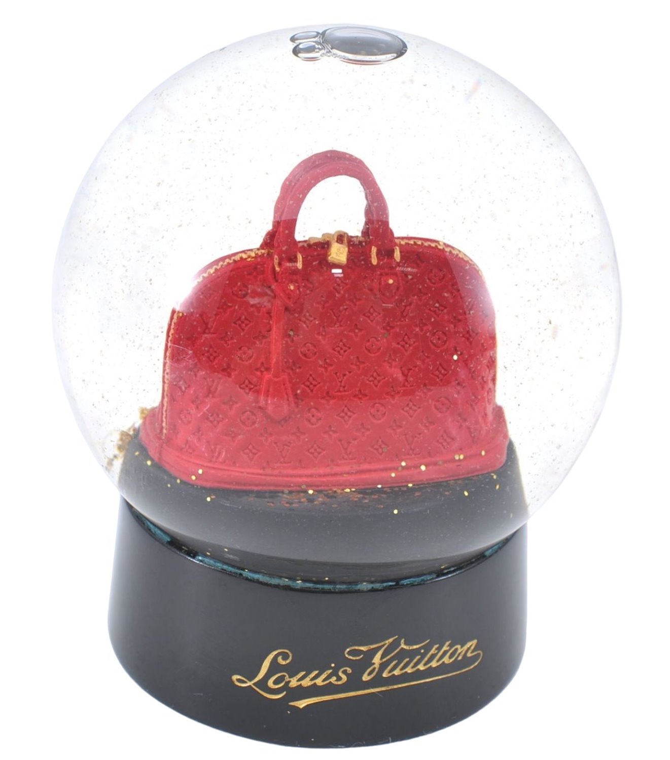 Authentic Louis Vuitton Novelty Snow Dome VIP Alma LV 3328E