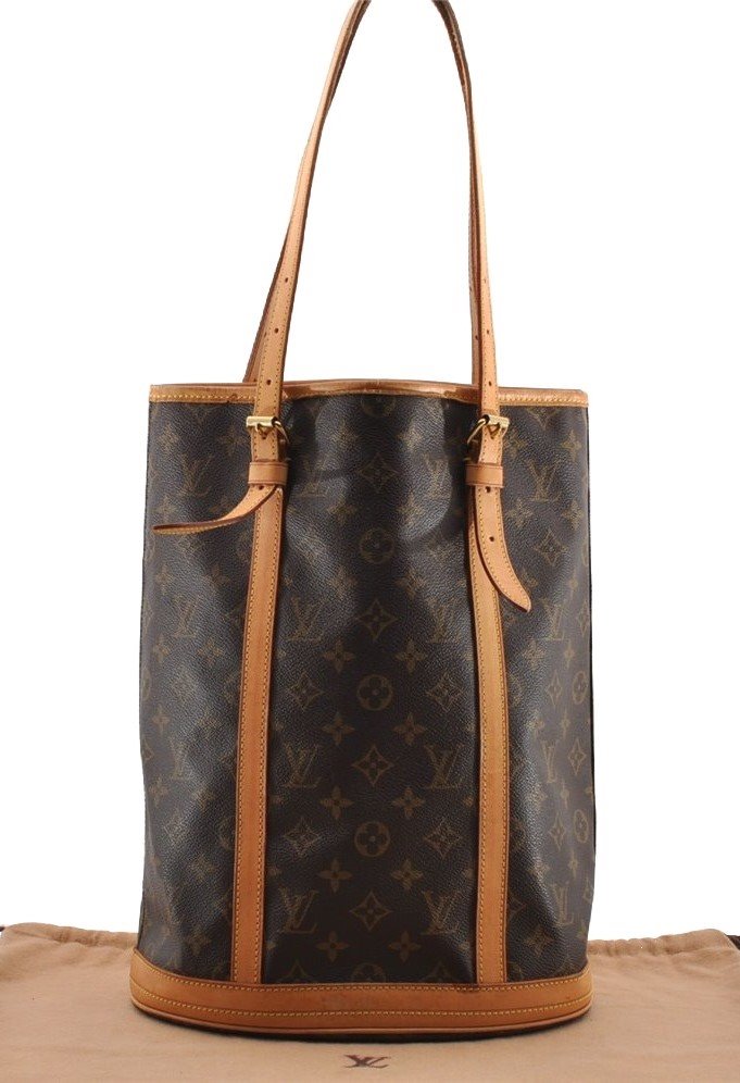 Authentic Louis Vuitton Monogram Bucket GM Shoulder Tote Bag M42236 LV 3329I