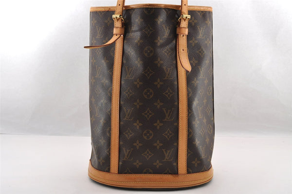 Authentic Louis Vuitton Monogram Bucket GM Shoulder Tote Bag M42236 LV 3329I