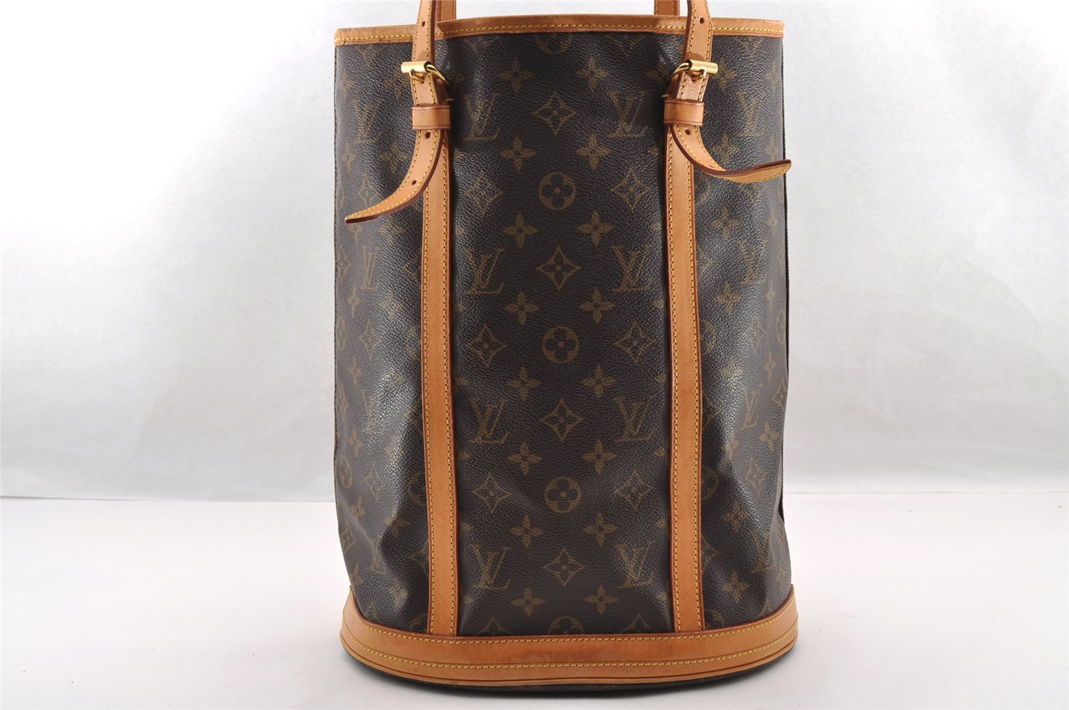 Authentic Louis Vuitton Monogram Bucket GM Shoulder Tote Bag M42236 LV 3329I