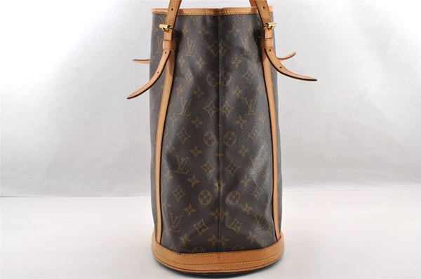 Authentic Louis Vuitton Monogram Bucket GM Shoulder Tote Bag M42236 LV 3329I