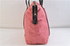 Authentic PRADA Nylon Leather Shoulder Tote Bag Pink Black 3330D