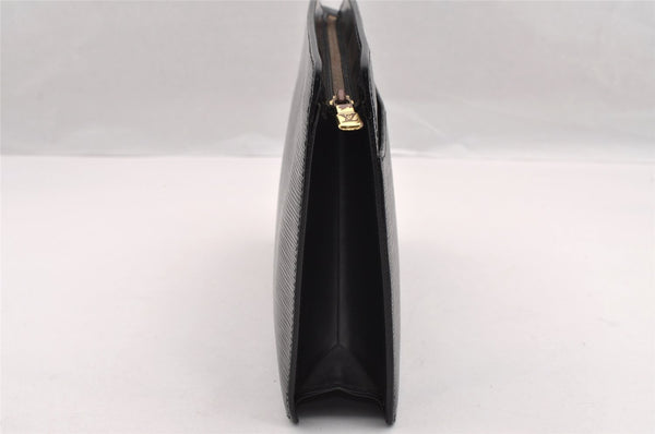 Authentic Louis Vuitton Epi Pochette Homme Clutch Hand Bag Black M52522 LV 3330I