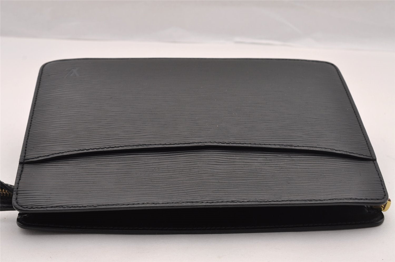 Authentic Louis Vuitton Epi Pochette Homme Clutch Hand Bag Black M52522 LV 3330I