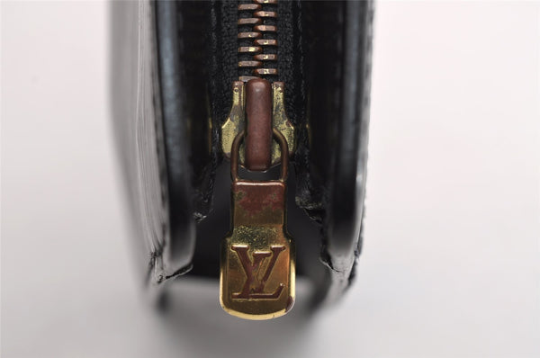 Authentic Louis Vuitton Epi Pochette Homme Clutch Hand Bag Black M52522 LV 3330I