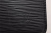 Authentic Louis Vuitton Epi Pochette Homme Clutch Hand Bag Black M52522 LV 3330I