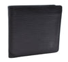 Authentic Louis Vuitton Epi Porte Billet Carte Credit Monnaie Wallet Black 3331E